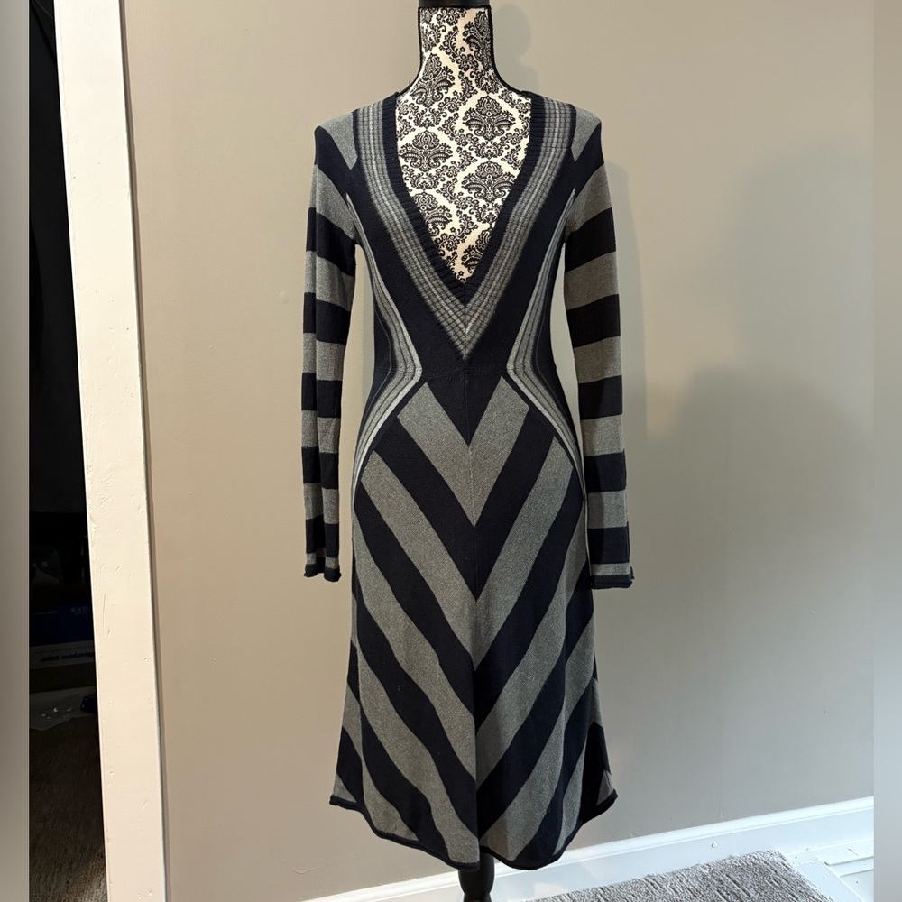 Vintage urban outfitters Lux chevron sweater dress sz M (6/8) sweater dress